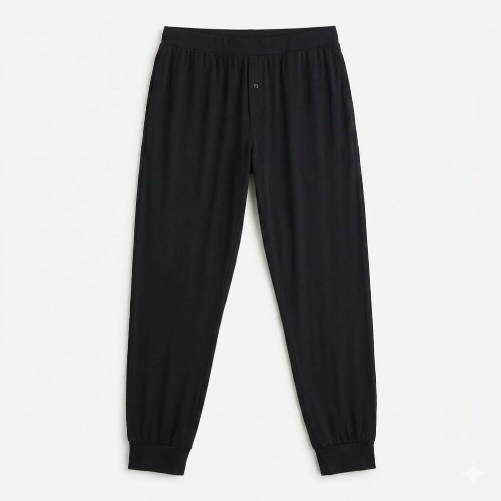 Dixxon Flannel Co Lounge Pants Mens 3X Black Joggers Pull On Rayon Comfort